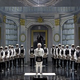 Rehearsal of the opera <i>DieZauberfl&#246;te</i>